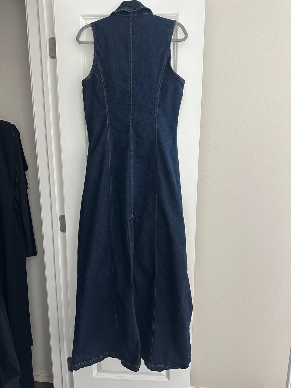 Deandra Denim Stretch Maxi Dress - Dark Denim - Picture 2 of 2